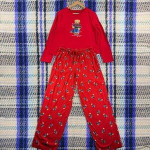 Polo Ralph Lauren Polo Bear Pajama Set Men’s Large Red 2-Piece Limited Edition